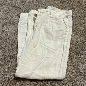 Anthropologie white pants